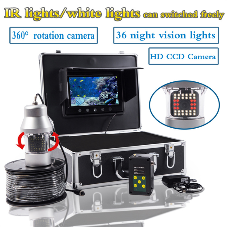 Fish Finder Cable - Echosonda 360 ° Obrotowa podwodna kamera