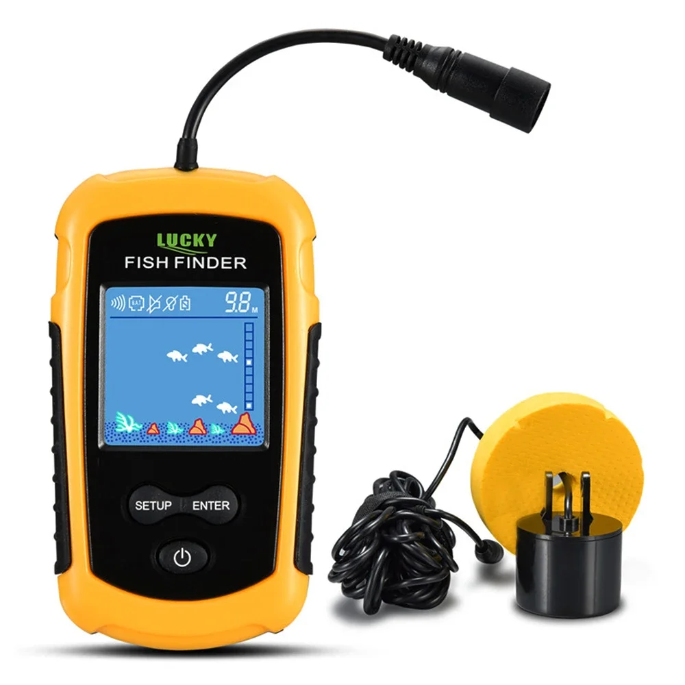 Fish Finder Portable - Szczęśliwy kolorowy ekran LCD przenośny przewodowy