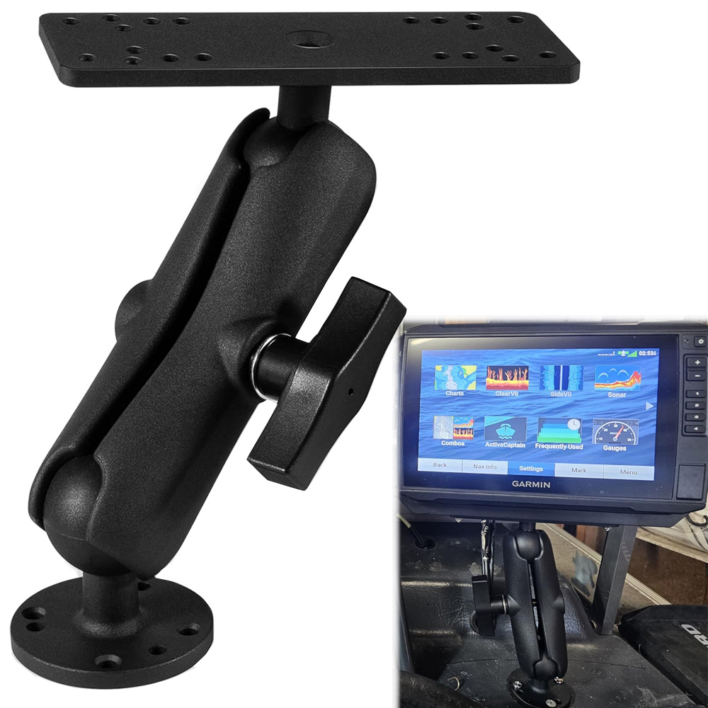 Fish Finder Mount - Aluminiowy uchwyt do echosondy z kulką