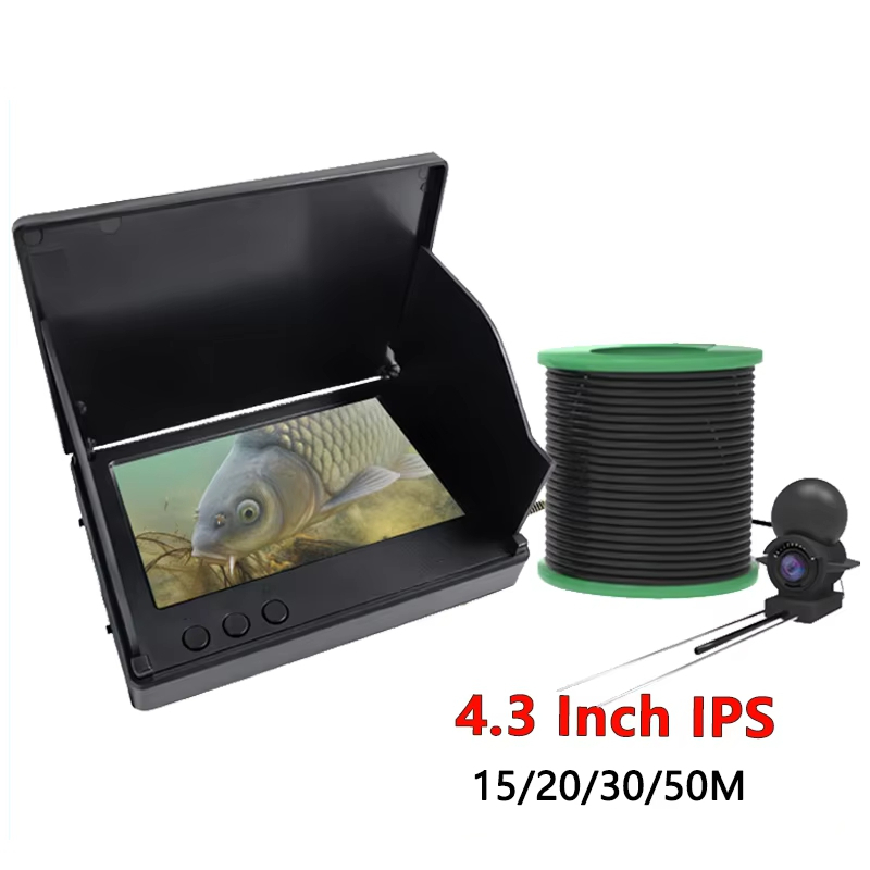 Fish Finder Portable - Dodosee Przenośny lokalizator ryb 1080P, 4.3''