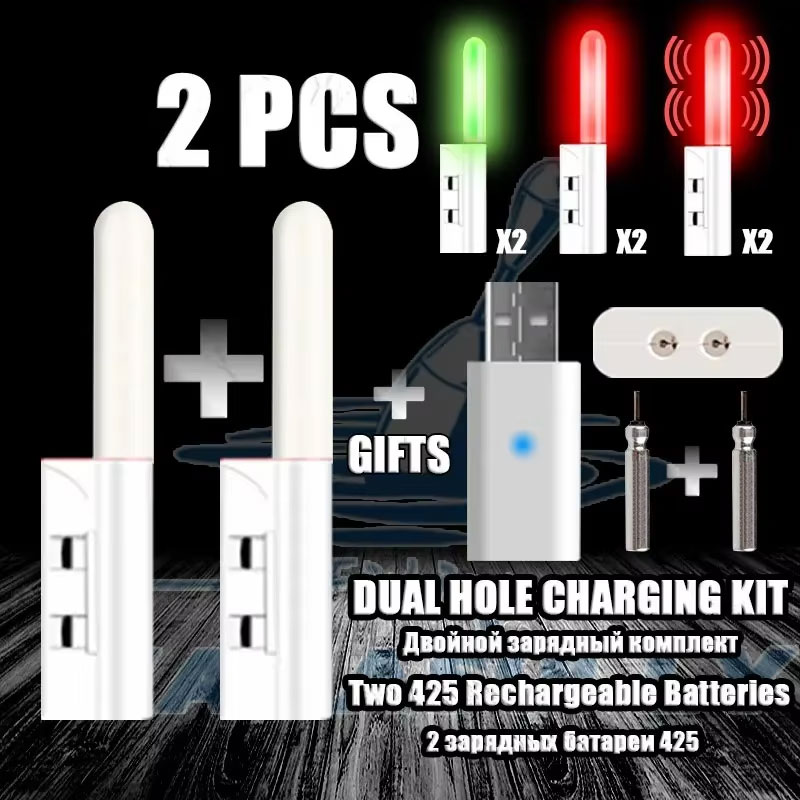 Fish Finder Battery - 2 szt. LED-owa lampka nocna, elektroniczna
