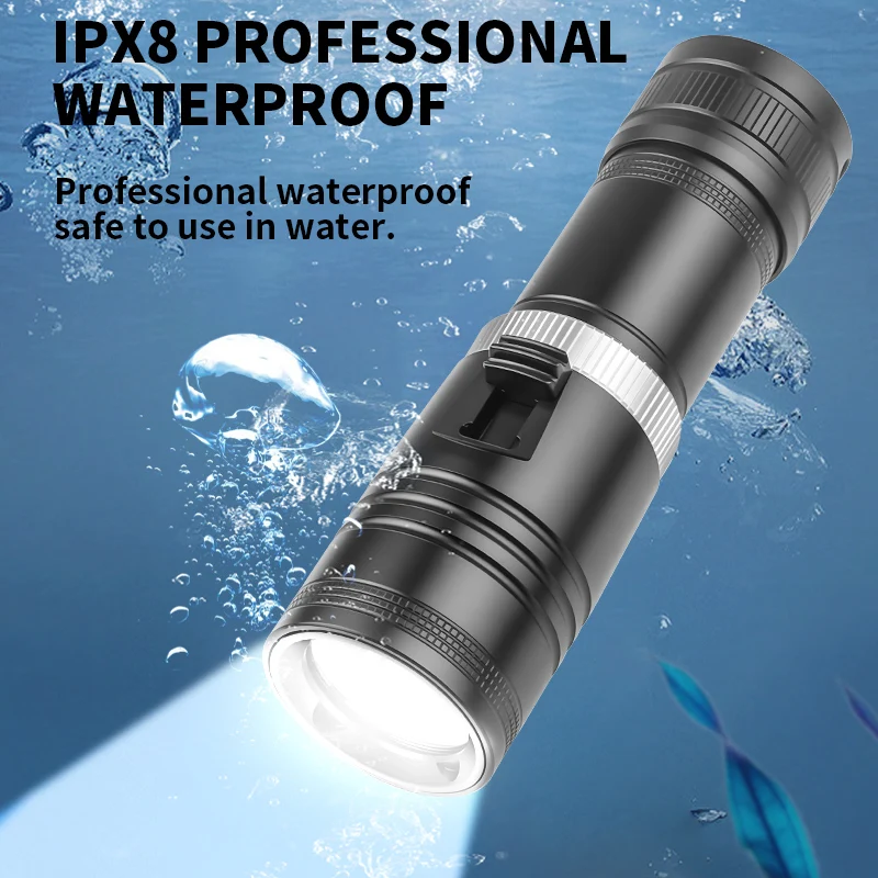 Latarka nurkowa LED D117, alum – Fishing Light recenzja i cena